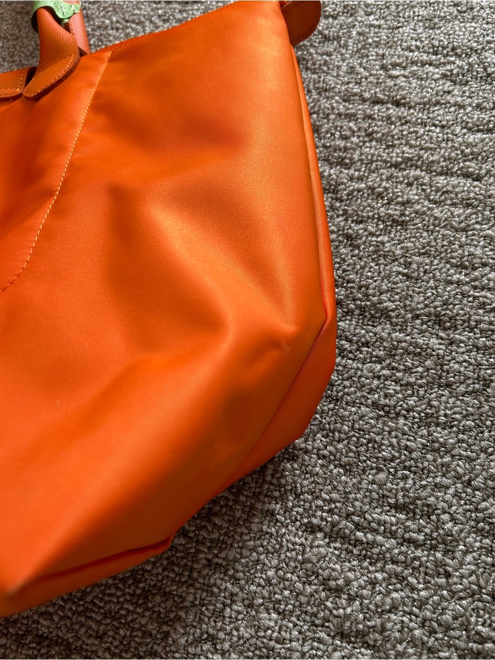 Longchamp Orange Women's Tote Bag - Classic Everyday Carry - Picture 8 of 16
